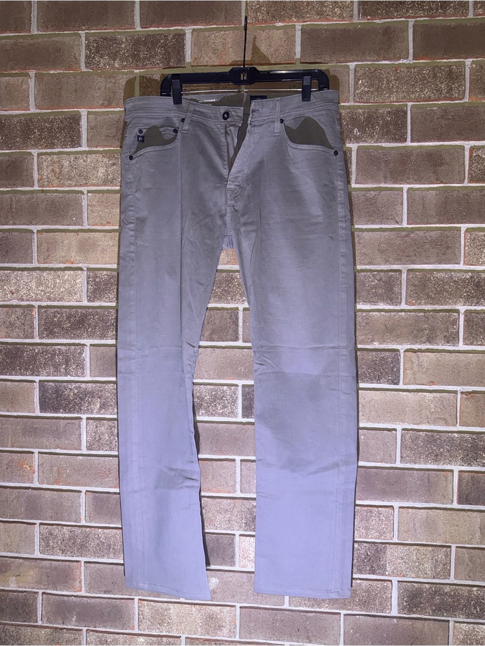 Ag Adriano Goldschmied Men's Straight Jeans in Gray